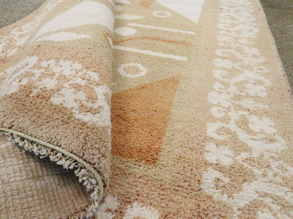 Vintage Indian Cotton Agra Rug, No.20950 - Galerie Shabab