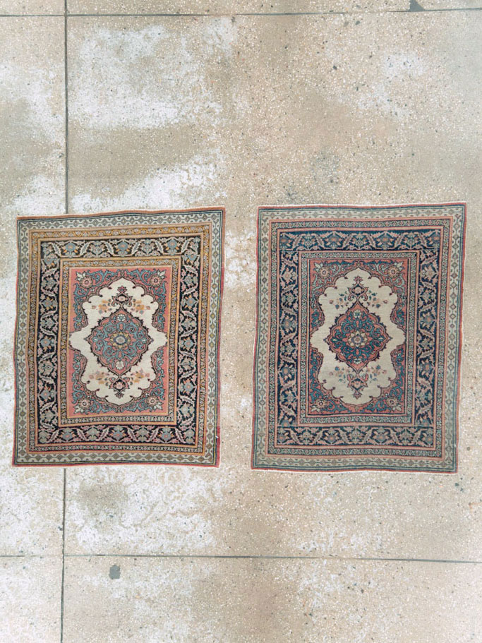 Antique Persian Tabriz Haji Jalili Rug (Pair: 1 of 2), No.20960 - Galerie Shabab