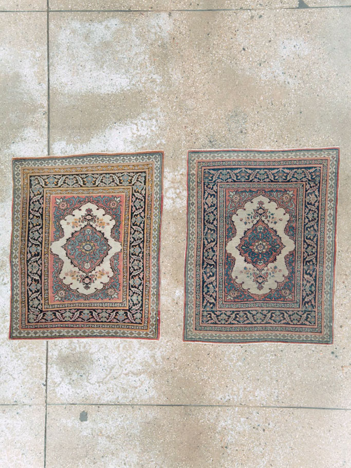 Antique Persian Tabriz Haji Jalili Rug (Pair: 2 of 2), No.20961 - Galerie Shabab