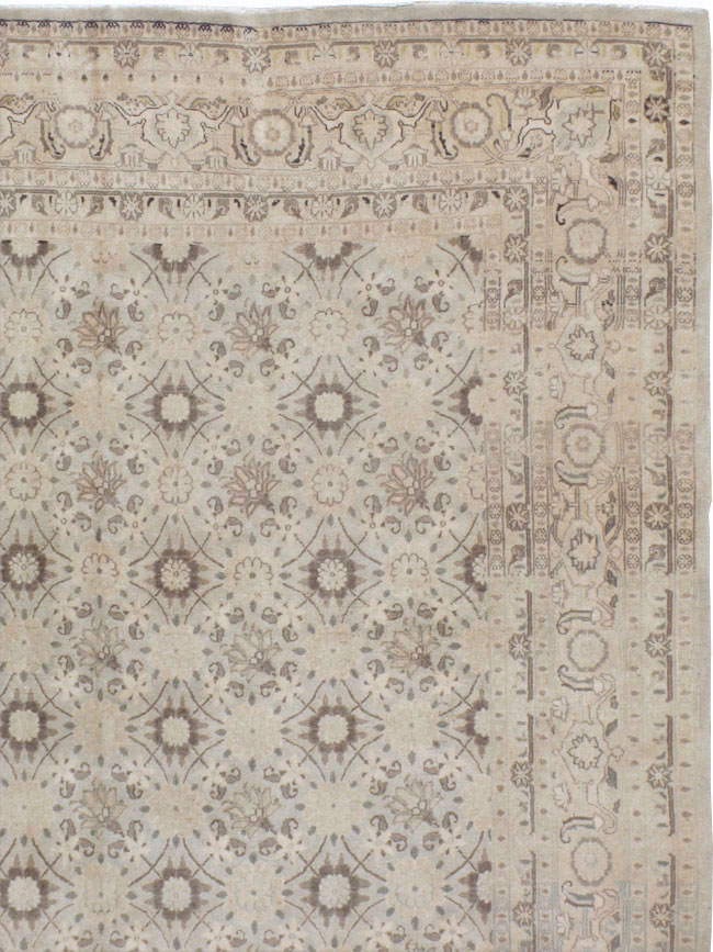 Vintage Persian Mashad Carpet, No.20975 - Galerie Shabab