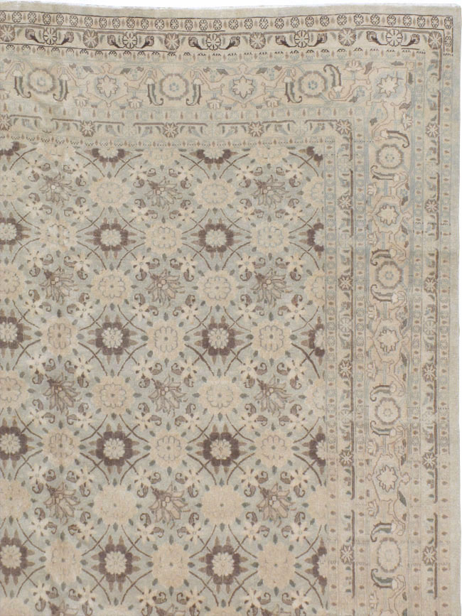 Vintage Persian Mashad Carpet, No.20975 - Galerie Shabab