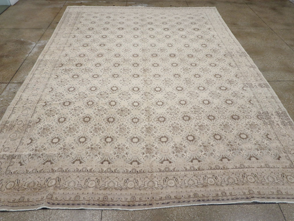 Vintage Persian Mashad Carpet, No.20975 - Galerie Shabab