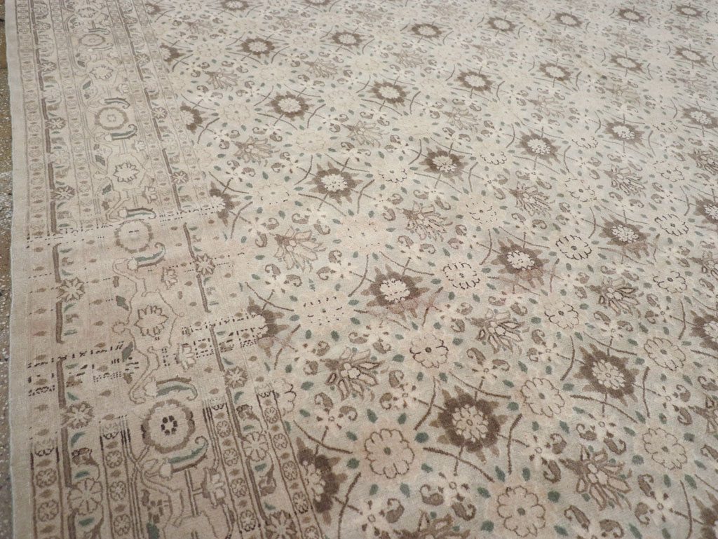 Vintage Persian Mashad Carpet, No.20975 - Galerie Shabab