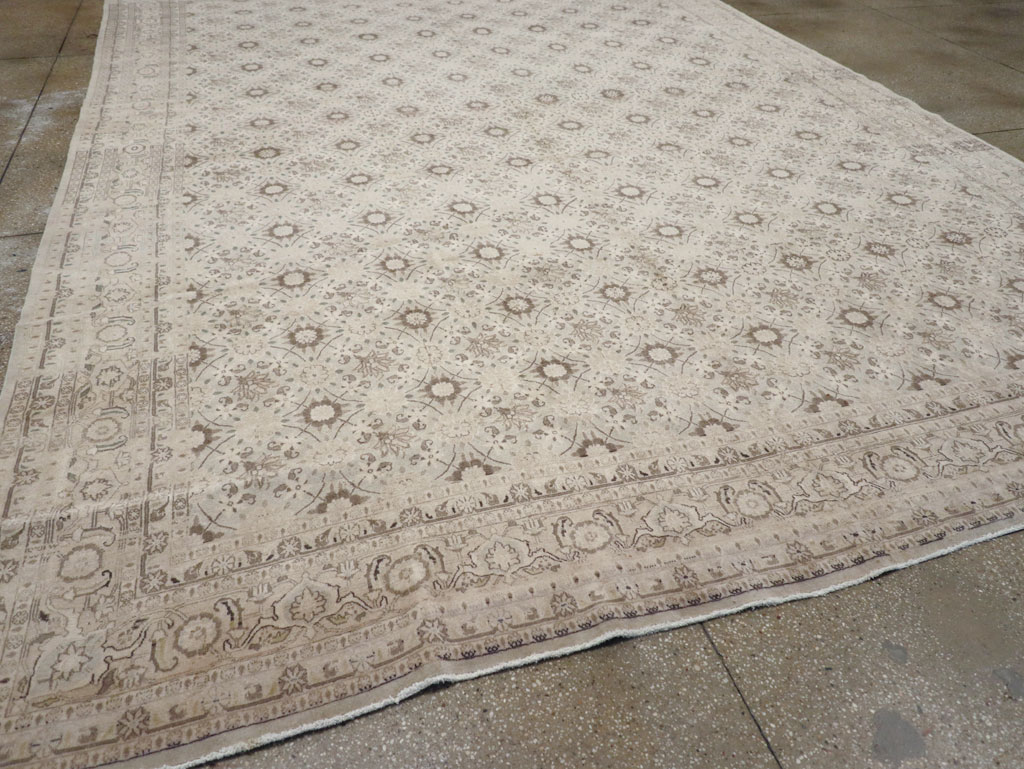 Vintage Persian Mashad Carpet, No.20975 - Galerie Shabab