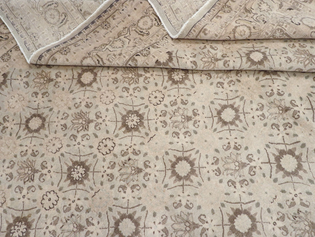 Vintage Persian Mashad Carpet, No.20975 - Galerie Shabab