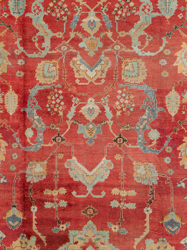 Antique Turkish Oushak Carpet, No.20984 - Galerie Shabab
