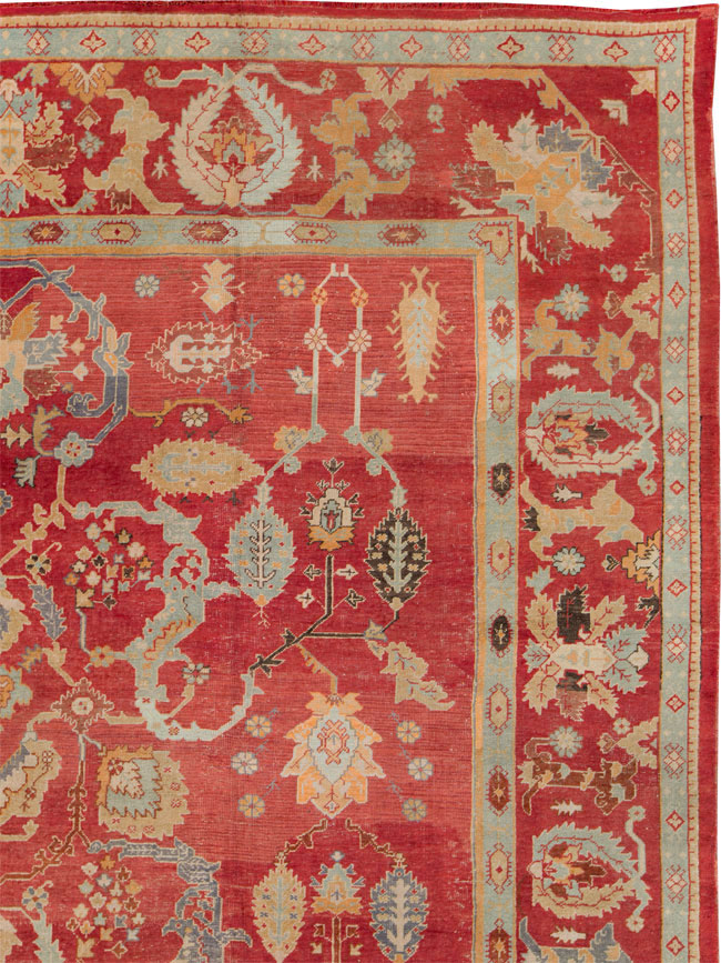 Antique Turkish Oushak Carpet, No.20984 - Galerie Shabab