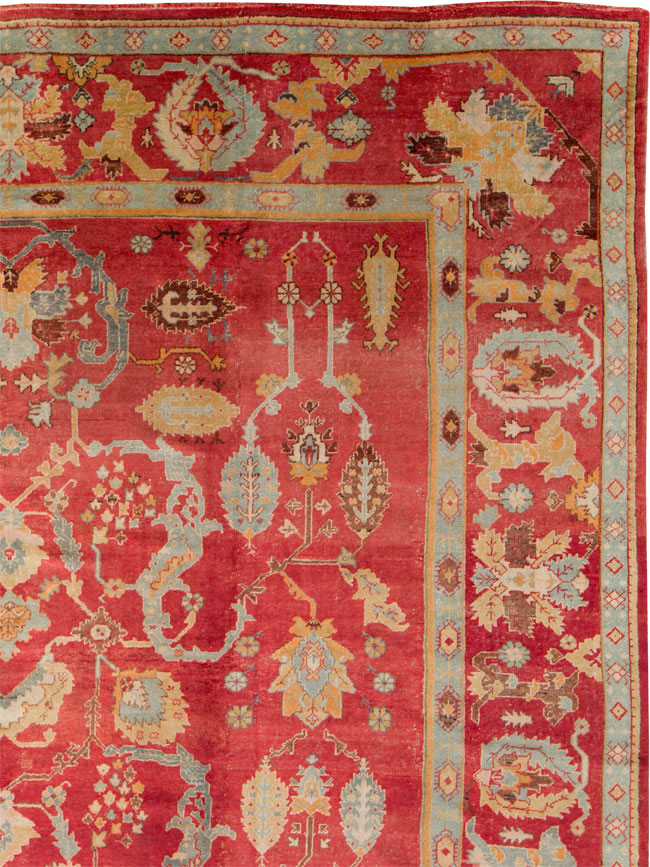 Antique Turkish Oushak Carpet, No.20984 - Galerie Shabab