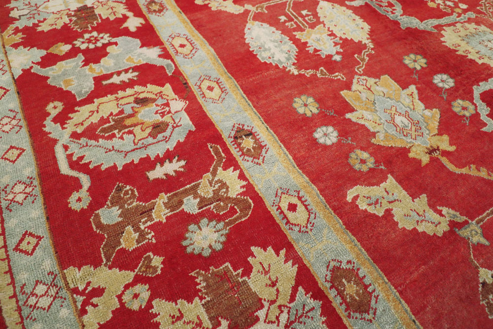 Antique Turkish Oushak Carpet, No.20984 - Galerie Shabab