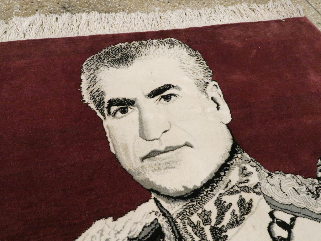 Vintage Persian Tabriz Pictorial Rug, No.21007 - Galerie Shabab