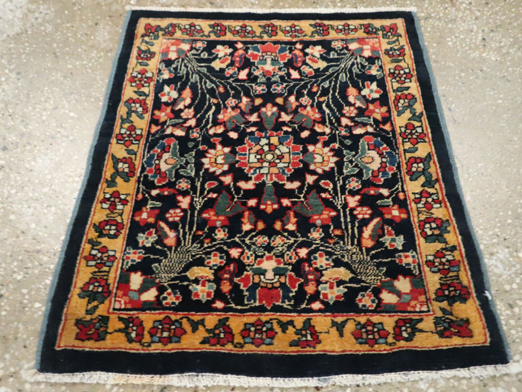 Antique Persian Sarouk Fereghan Square Throw Rug (Pair: 2 of 2), No.21009 - Galerie Shabab