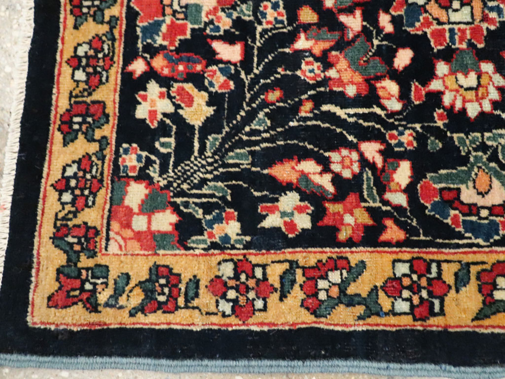 Antique Persian Sarouk Fereghan Square Throw Rug (Pair: 2 of 2), No.21009 - Galerie Shabab