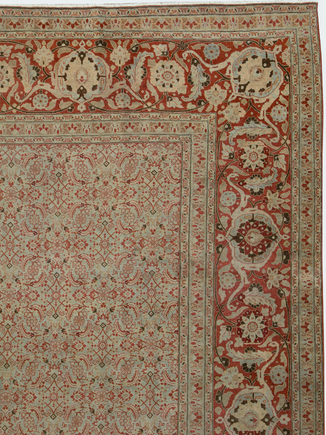 Antique Persian Tabriz Carpet, No.21012 - Galerie Shabab