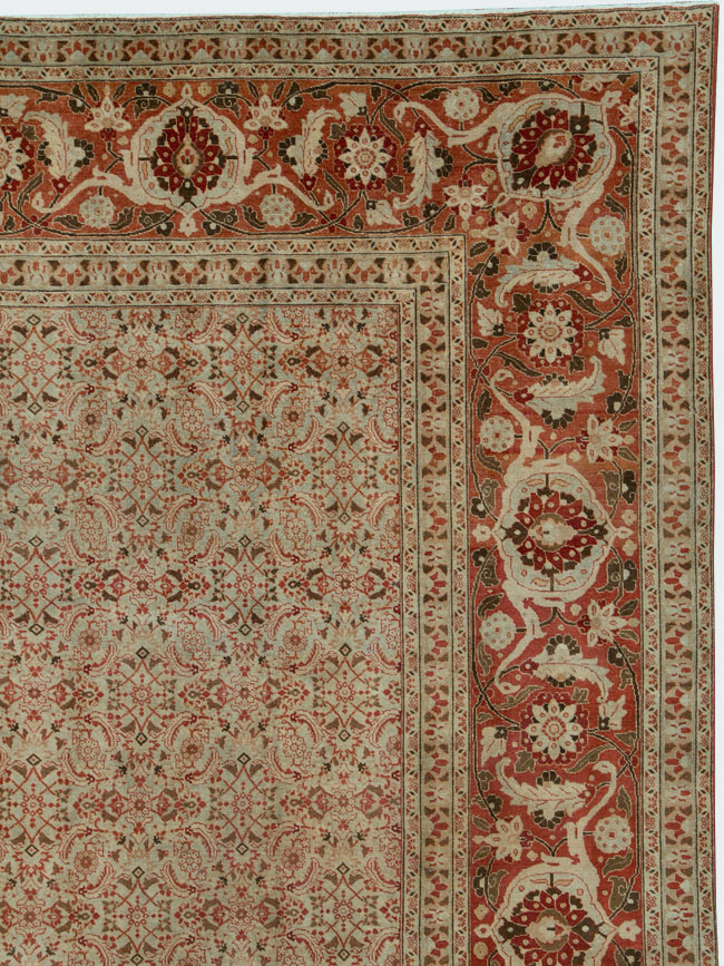 Antique Persian Tabriz Carpet, No.21012 - Galerie Shabab