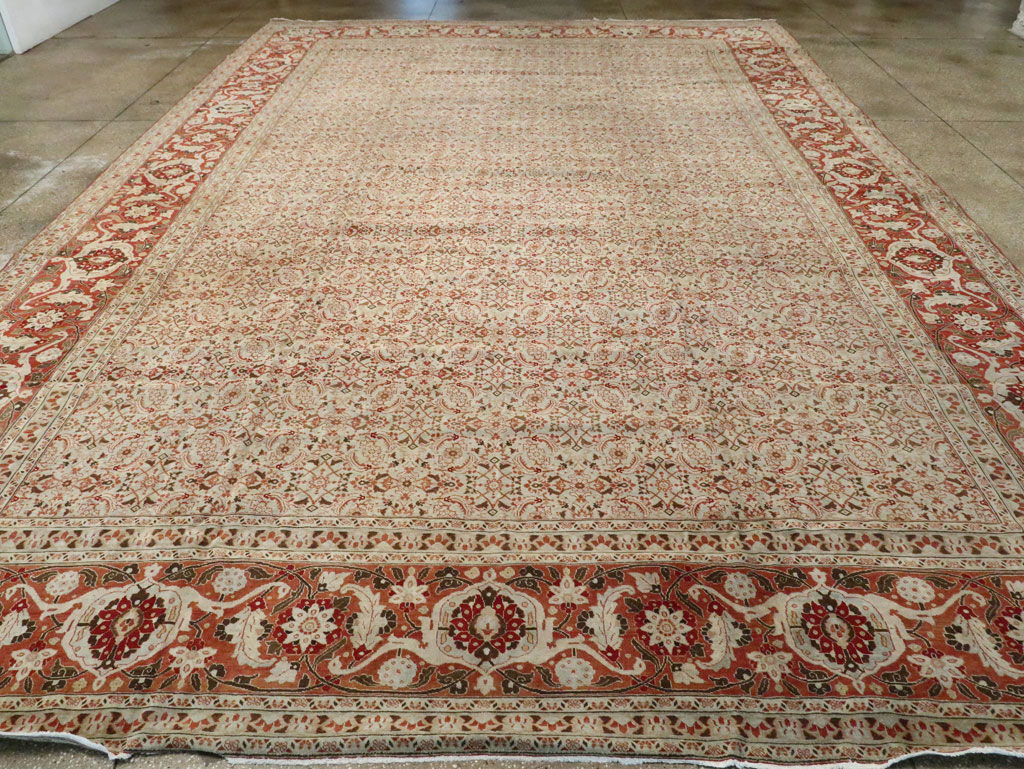 Antique Persian Tabriz Carpet, No.21012 - Galerie Shabab
