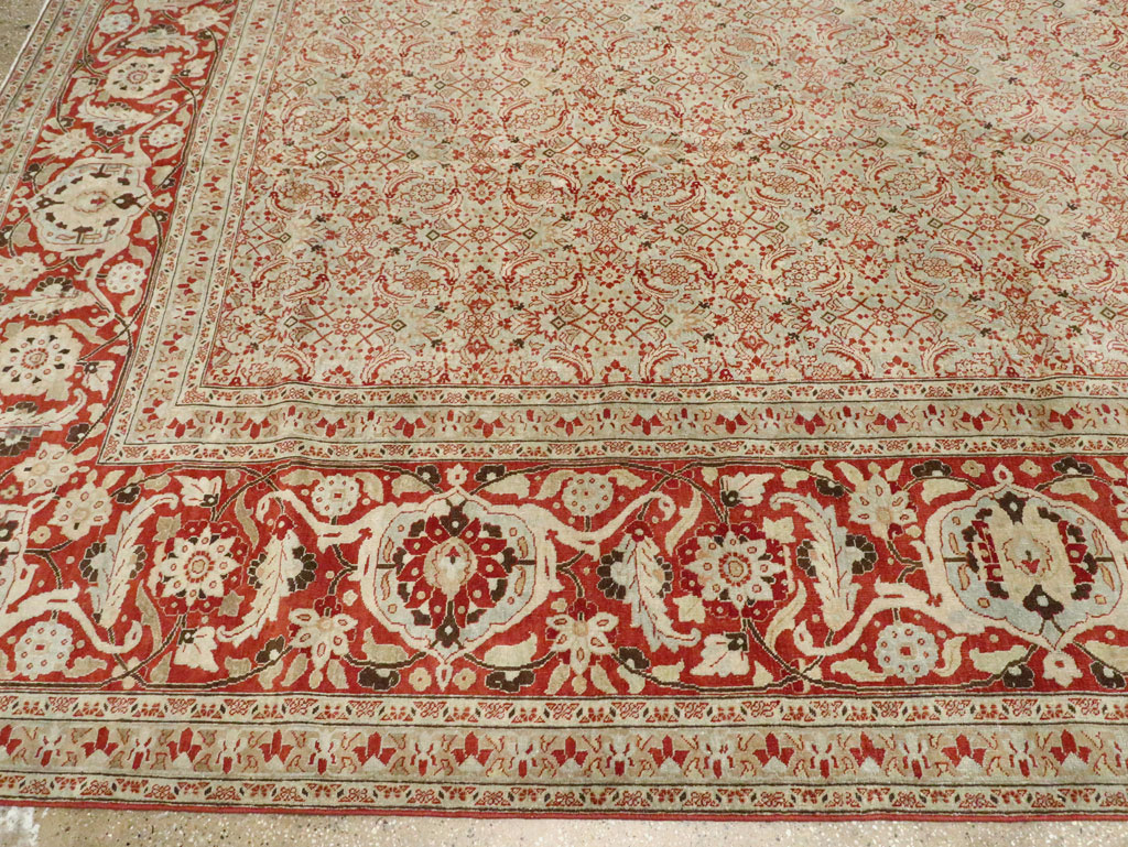Antique Persian Tabriz Carpet, No.21012 - Galerie Shabab