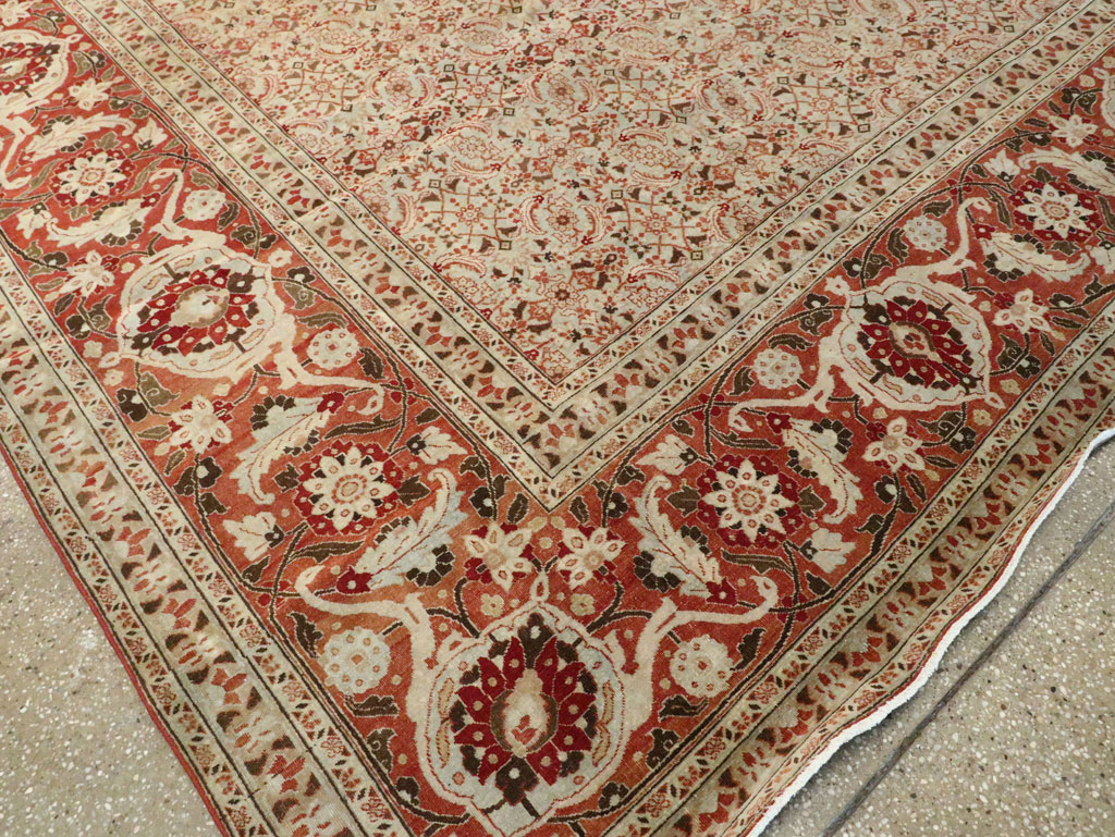 Antique Persian Tabriz Carpet, No.21012 - Galerie Shabab