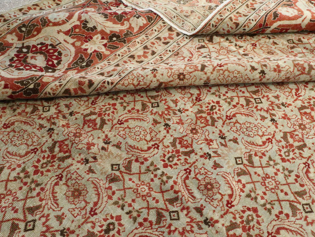 Antique Persian Tabriz Carpet, No.21012 - Galerie Shabab