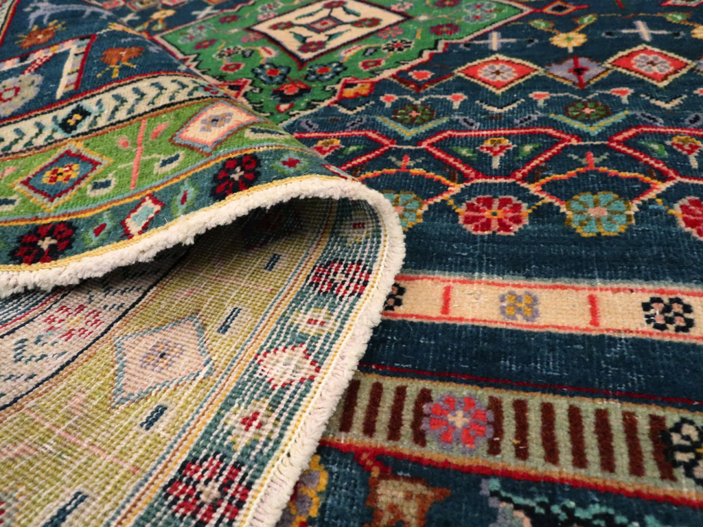 Vintage Persian Tabriz Pictorial Rug, No.21019 - Galerie Shabab