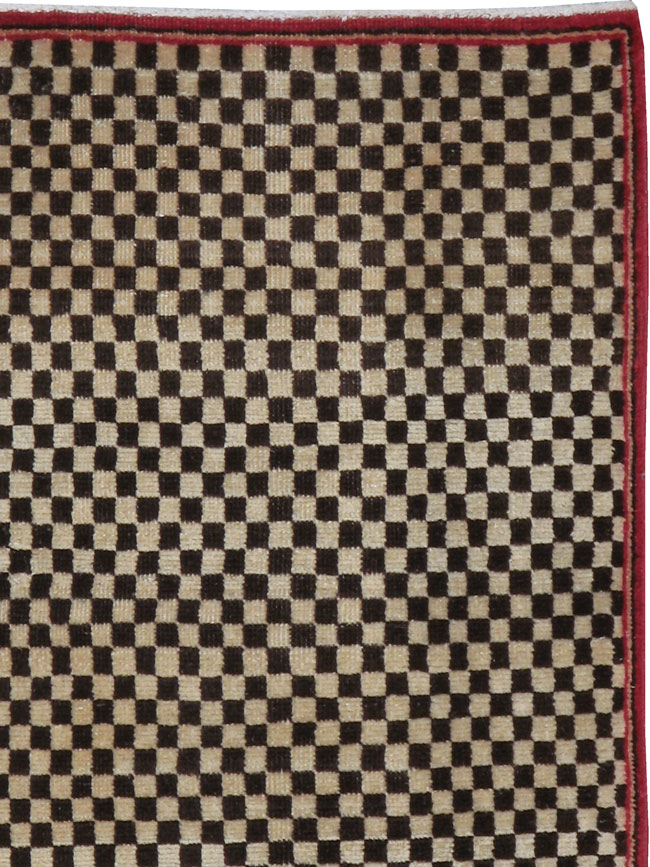 Vintage Persian Kashan Deco Carpet, No.21023 - Galerie Shabab