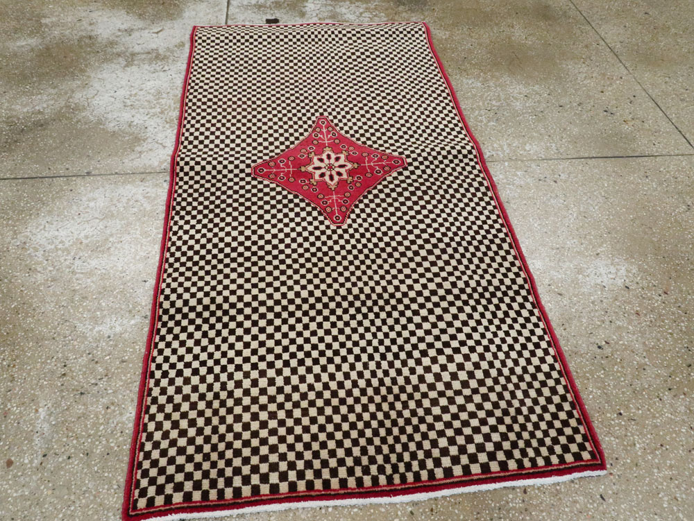 Vintage Persian Kashan Deco Carpet, No.21023 - Galerie Shabab