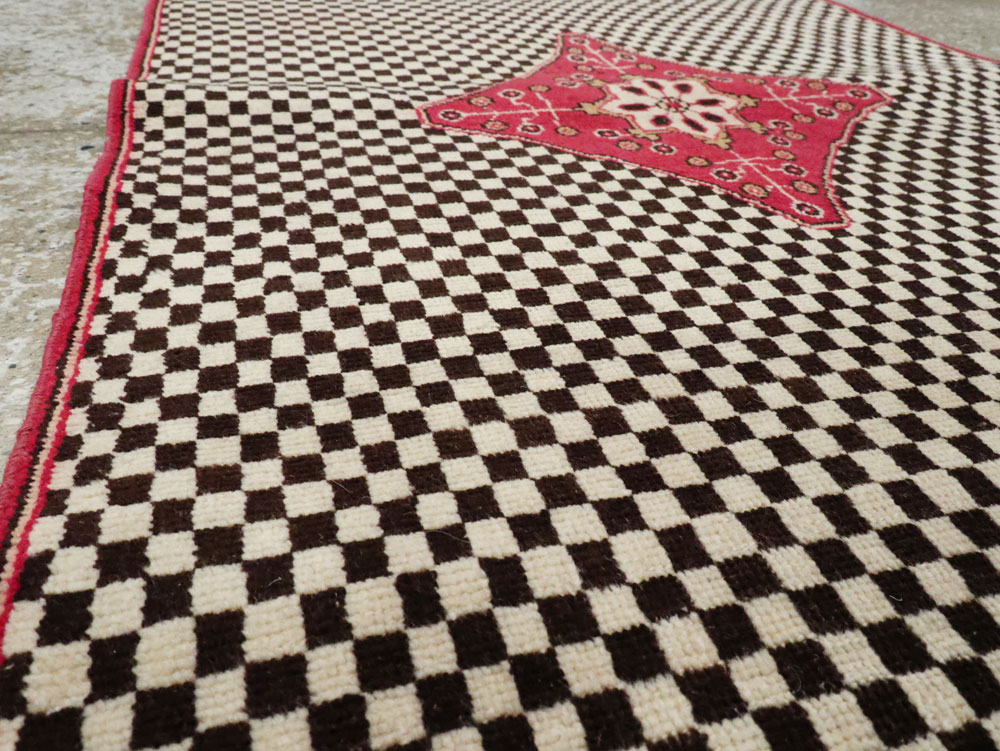 Vintage Persian Kashan Deco Carpet, No.21023 - Galerie Shabab