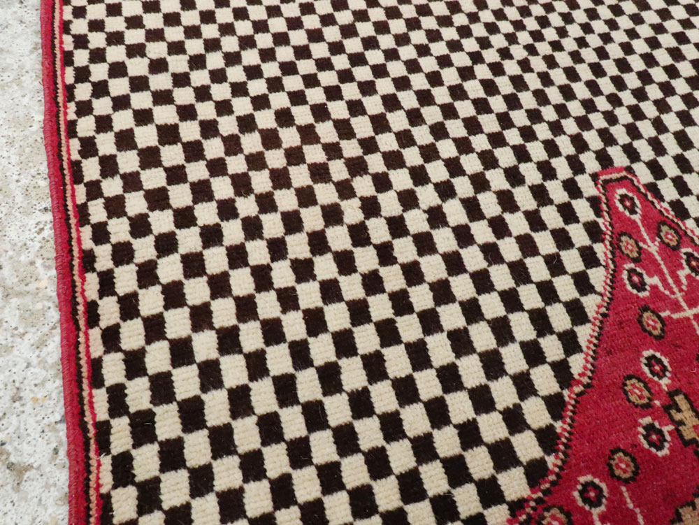 Vintage Persian Kashan Deco Carpet, No.21023 - Galerie Shabab