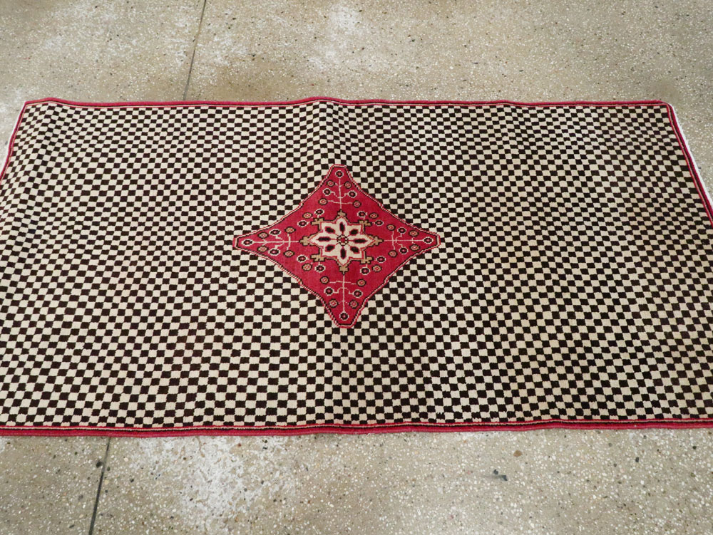 Vintage Persian Kashan Deco Carpet, No.21023 - Galerie Shabab