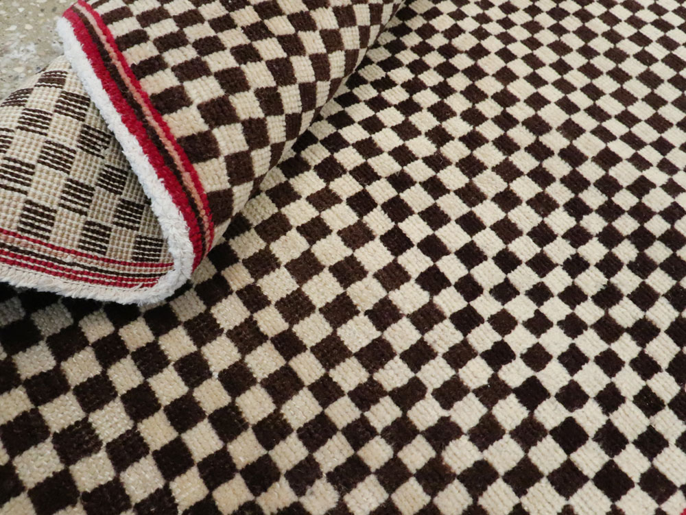 Vintage Persian Kashan Deco Carpet, No.21023 - Galerie Shabab