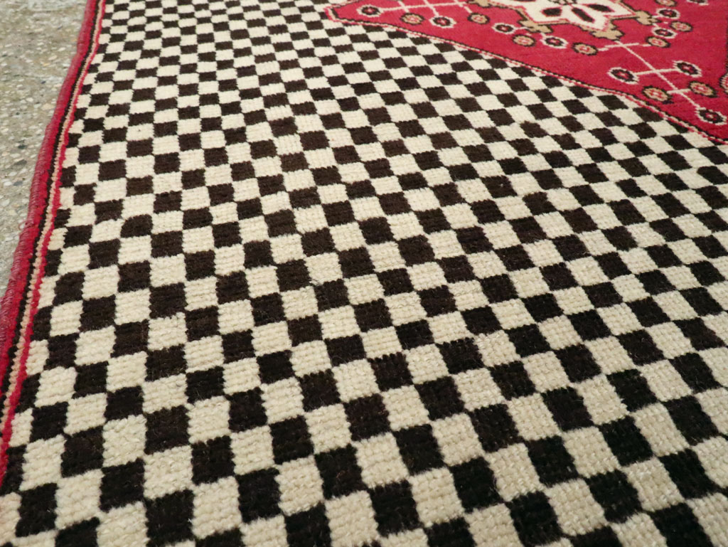 Vintage Persian Kashan Deco Carpet, No.21024 - Galerie Shabab