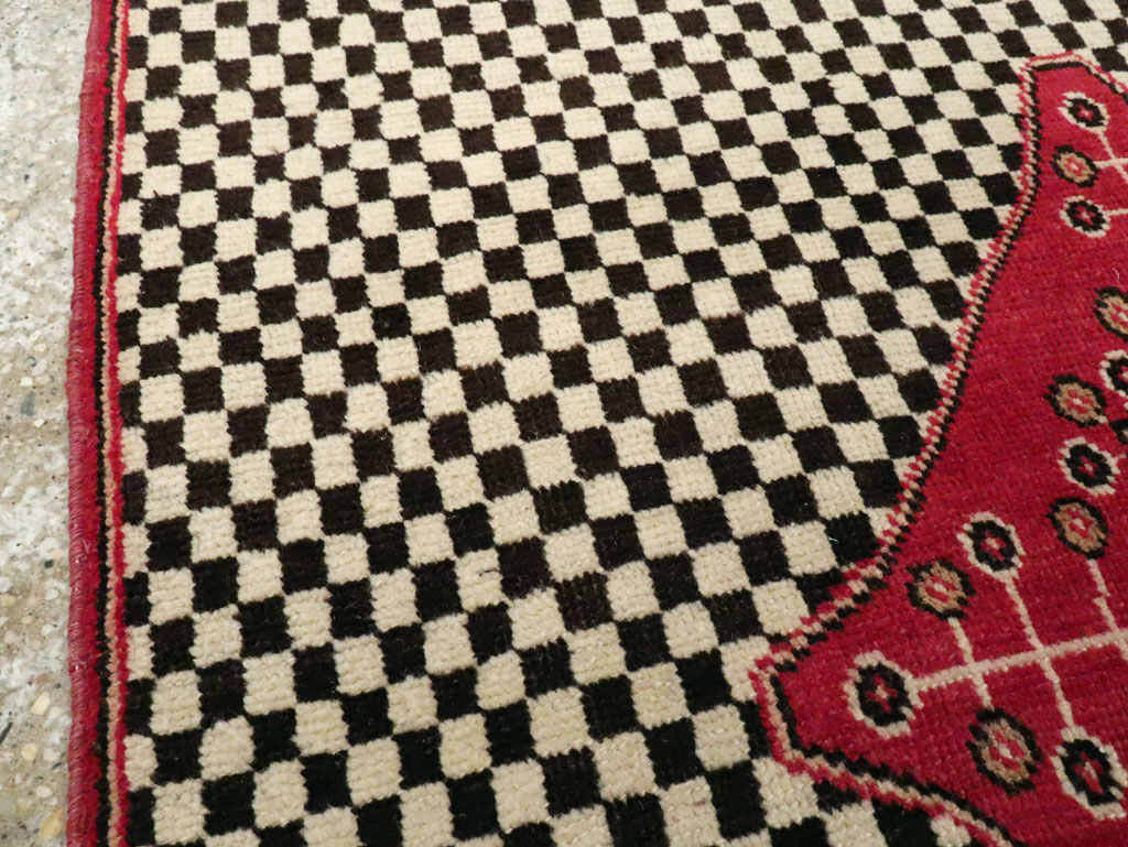 Vintage Persian Kashan Deco Carpet, No.21024 - Galerie Shabab