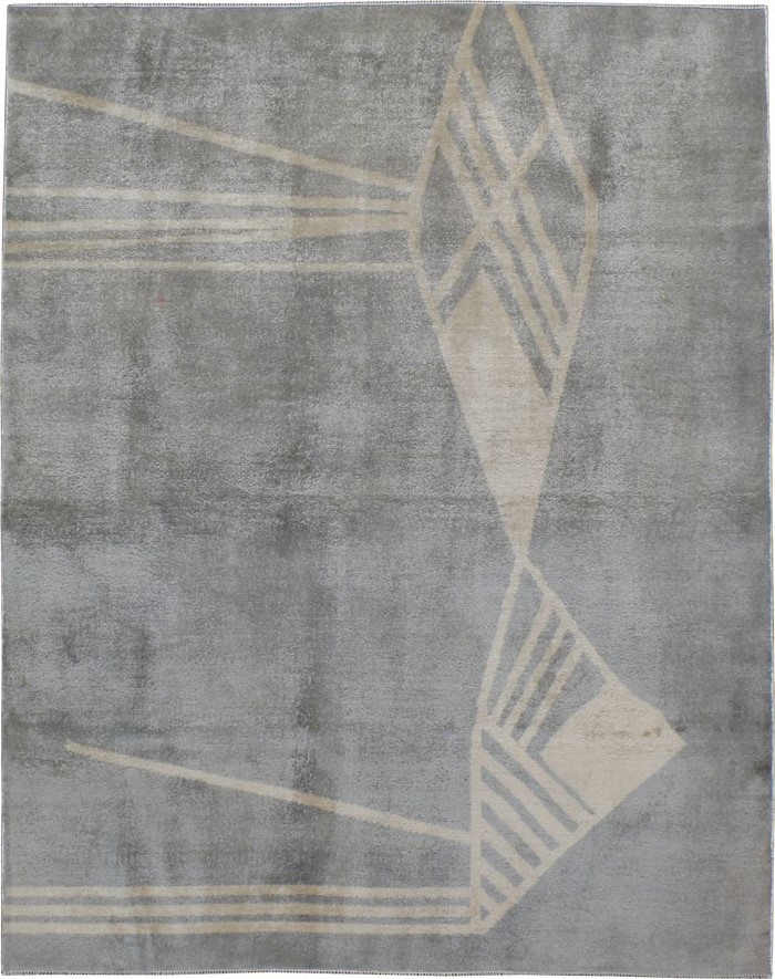 Vintage Mashad Modernist Rug, No.21027 - Galerie Shabab