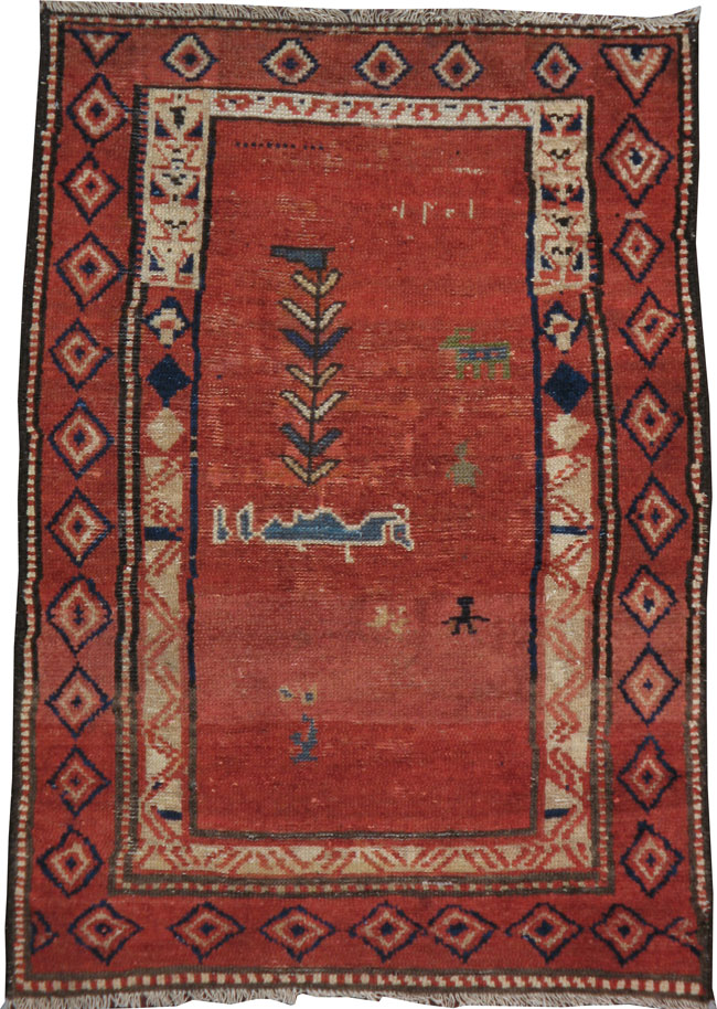 Persian Persian Gabbeh Rug, No.21028 - Galerie Shabab