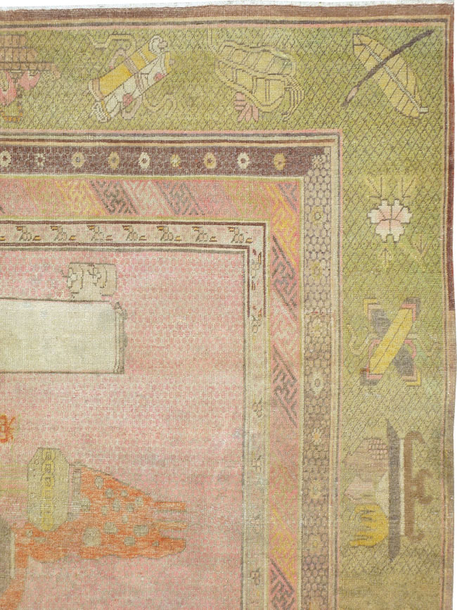 Antique Khotan Gallery Carpet, No.21034 - Galerie Shabab