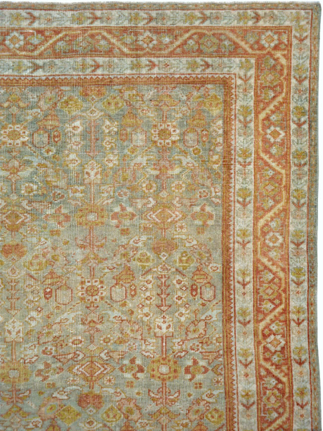 Antique Persian Mahal Gallery Carpet, No.21035 - Galerie Shabab