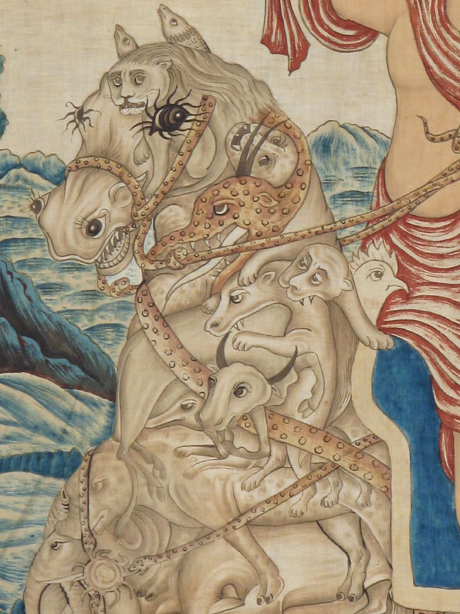 Vintage Persian Pictorial Textile, No.21049 - Galerie Shabab