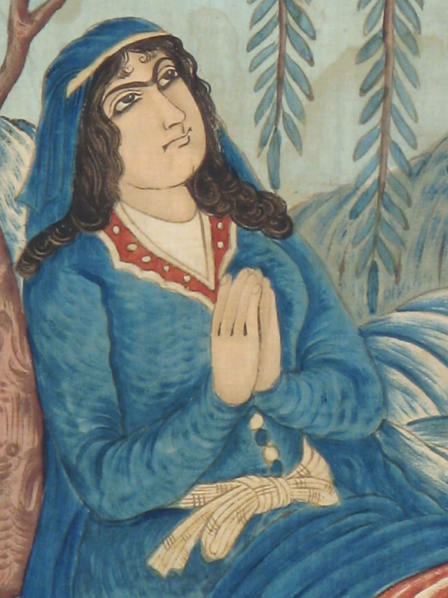 Vintage Persian Pictorial Textile, No.21049 - Galerie Shabab