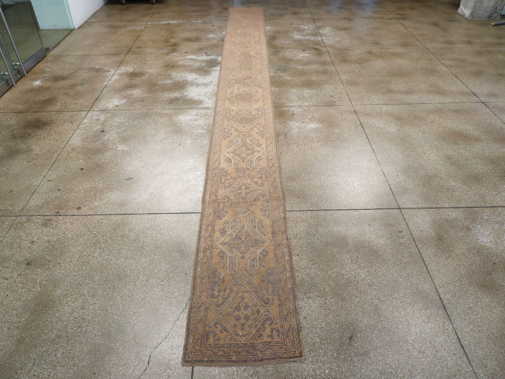 Antique Turkish Oushak Long Runner, No.21064 - Galerie Shabab