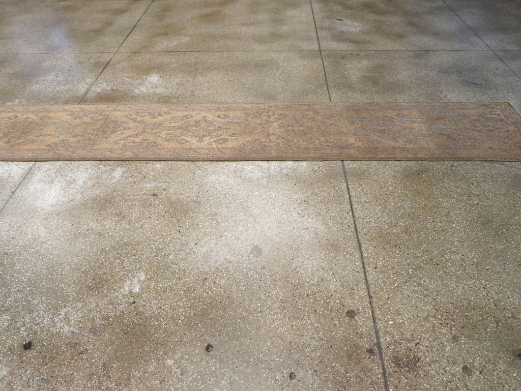 Antique Turkish Oushak Long Runner, No.21064 - Galerie Shabab