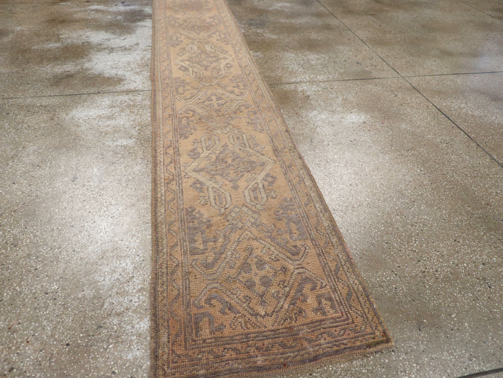 Antique Turkish Oushak Long Runner, No.21064 - Galerie Shabab
