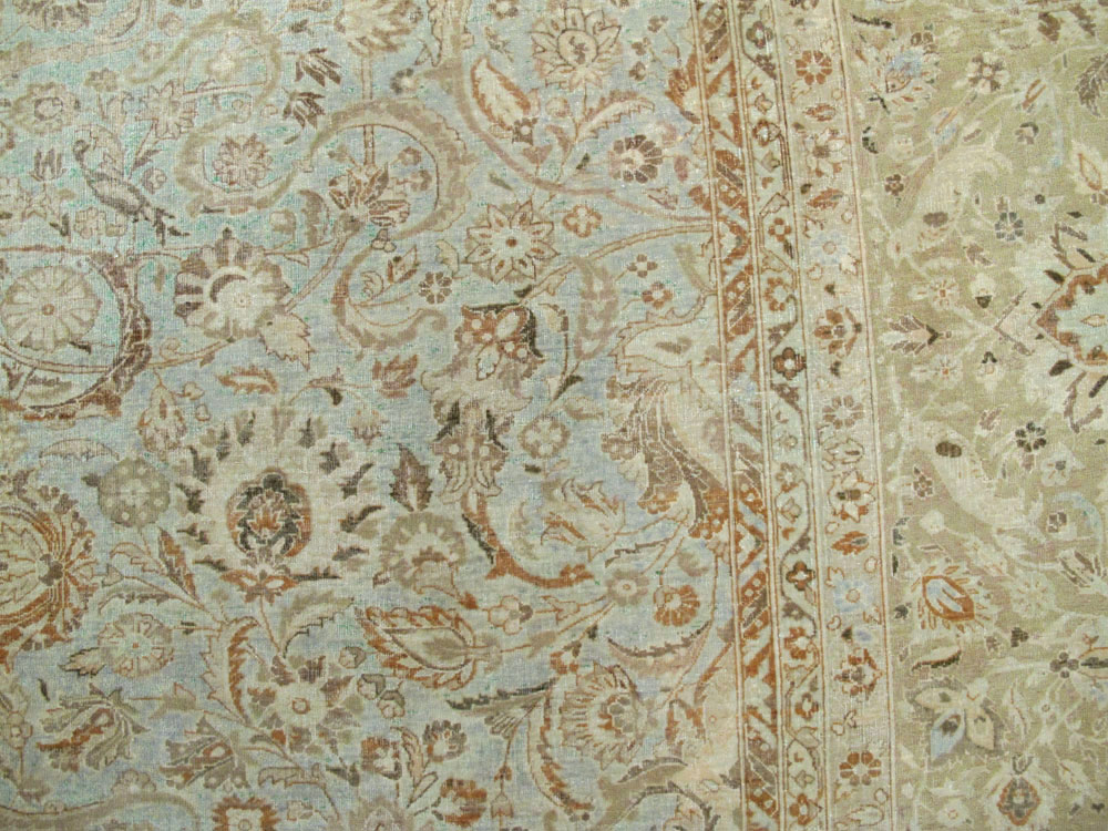 Vintage Persian Kashan Carpet, No.21075 - Galerie Shabab