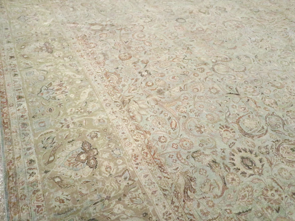 Vintage Persian Kashan Carpet, No.21075 - Galerie Shabab