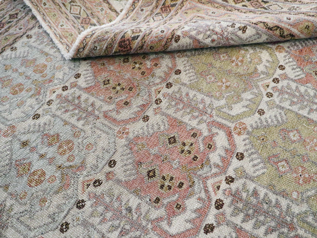 Antique Persian Afshar Square Accent Rug, No.21078 - Galerie Shabab