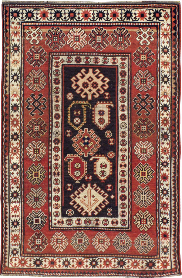 Antique Caucasian Kazak Rug, No.21079 - Galerie Shabab