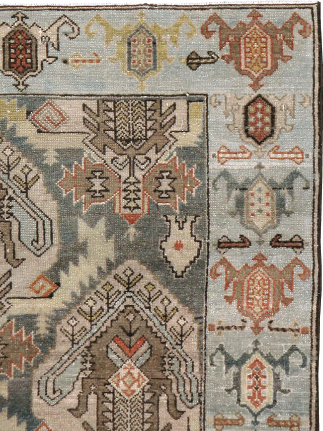 Vintage Persian Malayer Accent Rug, No.21117 - Galerie Shabab