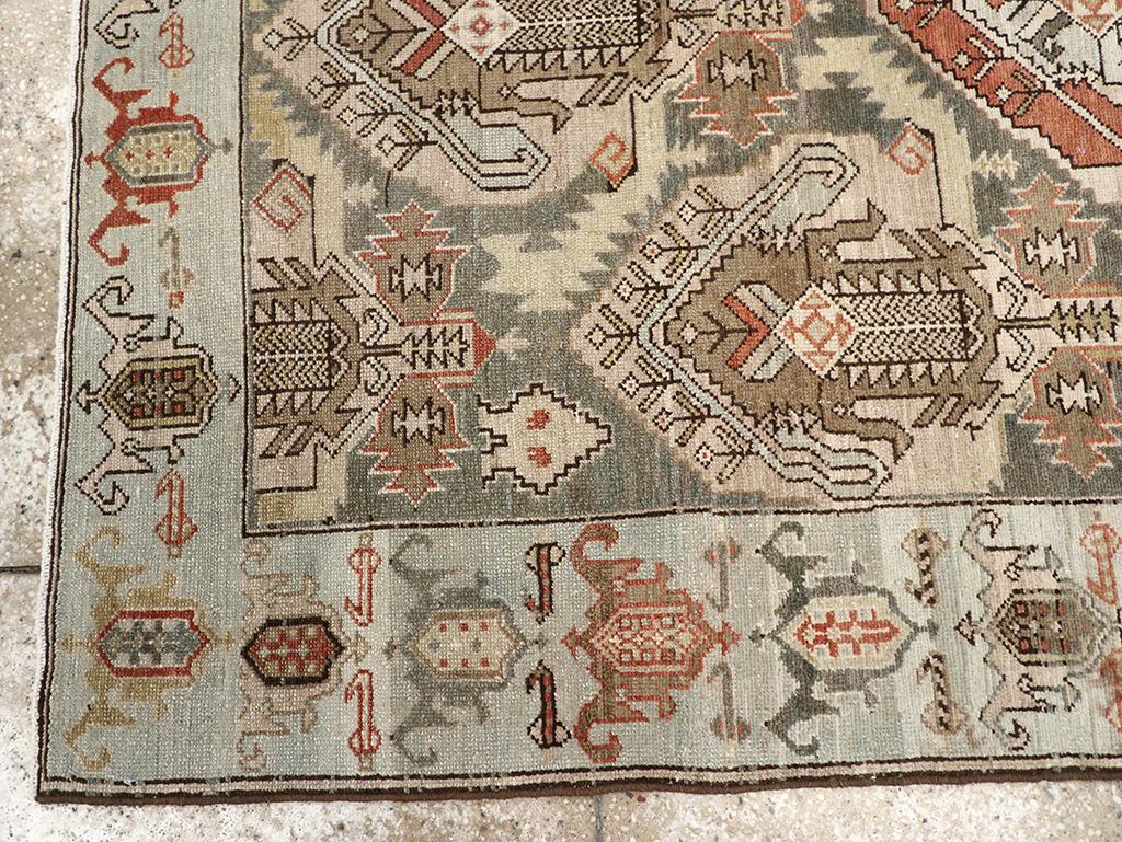 Vintage Persian Malayer Accent Rug, No.21117 - Galerie Shabab