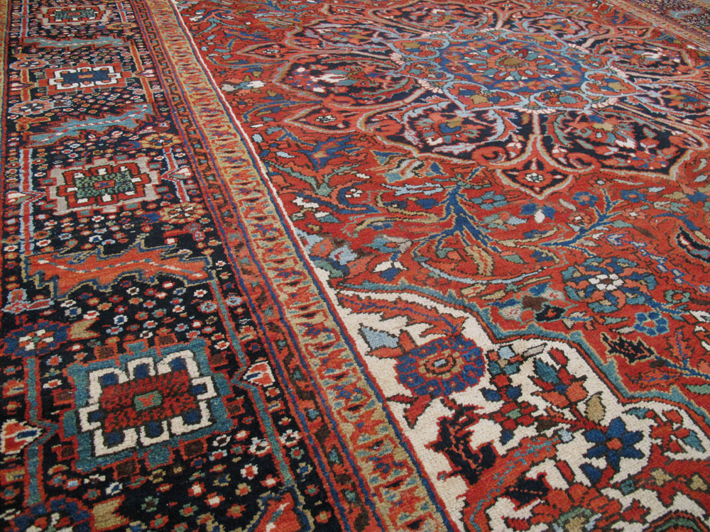Vintage Persian Heriz Carpet, No.21148 - Galerie Shabab