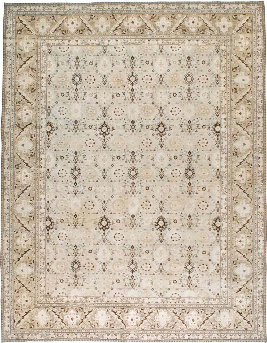 Antique Persian Tabriz Carpet, No.21152 - Galerie Shabab