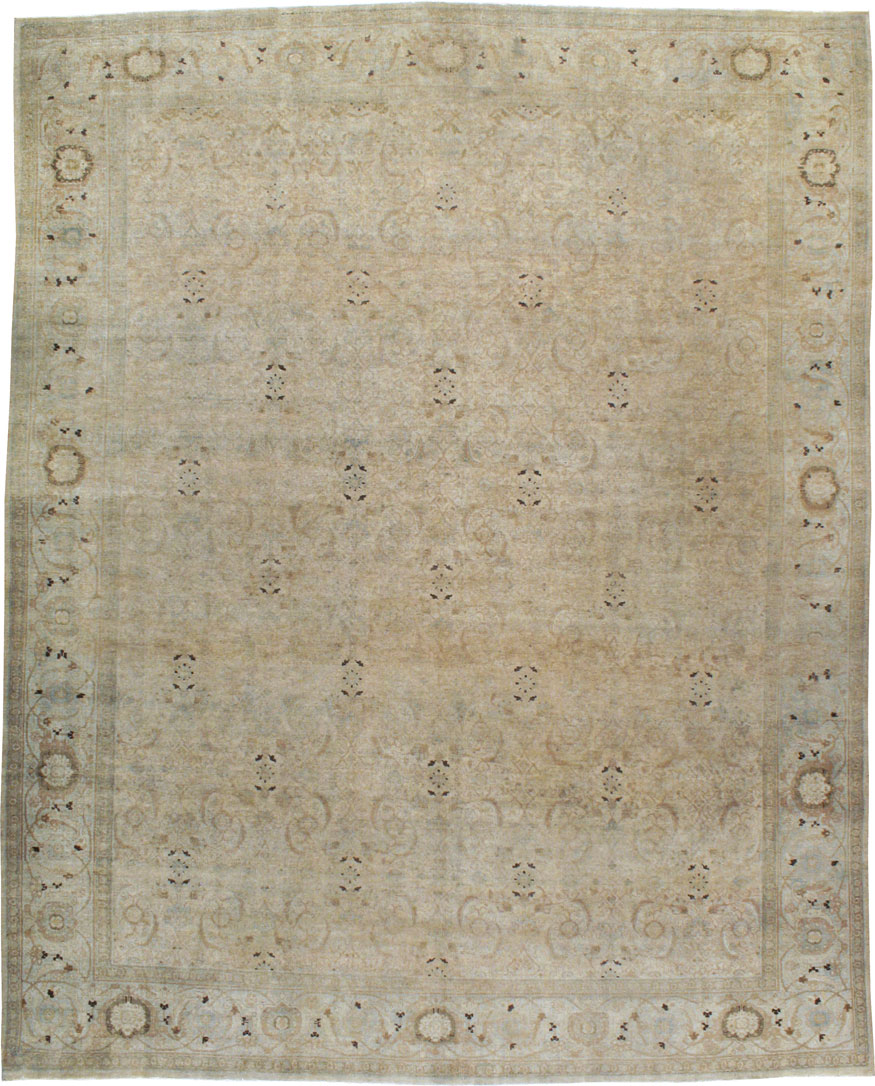 Antique Persian Tabriz Carpet, No.21153 - Galerie Shabab