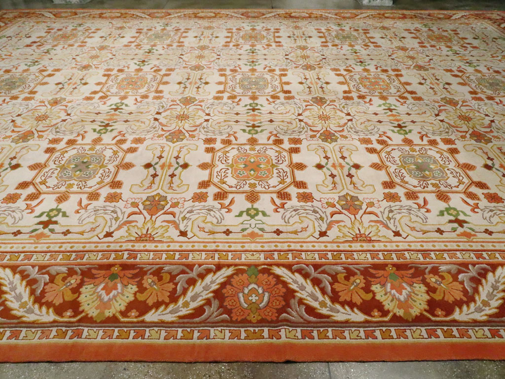 Vintage Spanish Cuenca Oversize Carpet, No.21154 - Galerie Shabab